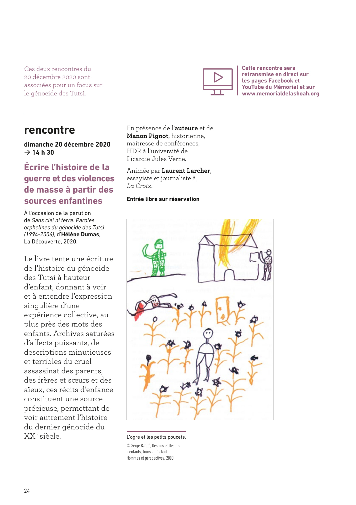 programme rencontres dessines