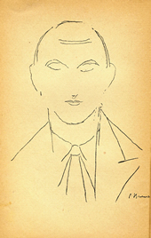 Portrait de Benjamin Fondane par Brancusi.