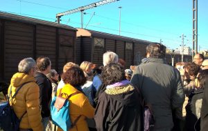 La gare d'où sont partis les convois vers Auschwitz-Birkenau