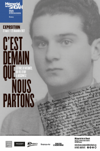 Exposition C’est demain que nous partons. Lettres d’internés, du Vel d’Hiv à Auschwitz Affiche-visage-lettres-vel-d-hiv-auschwitz-ok-200x300