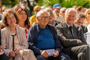 Serge et Béate Klarsfeld à la cérémonie de la pose de la première pierre du futur Mémorial de la Shoah de Nice